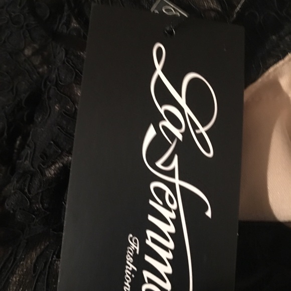 La femme dress size:8  black prom - Picture 3 of 4